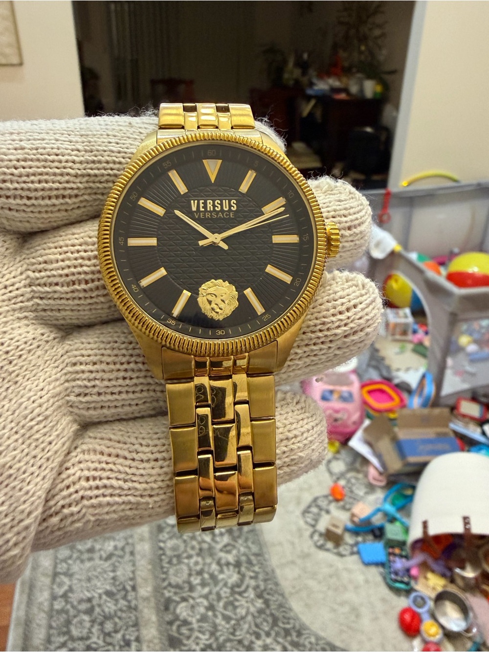 Versus Versace Men's Colonne Gold Tone Stainless Steel Watch VSPHI0620